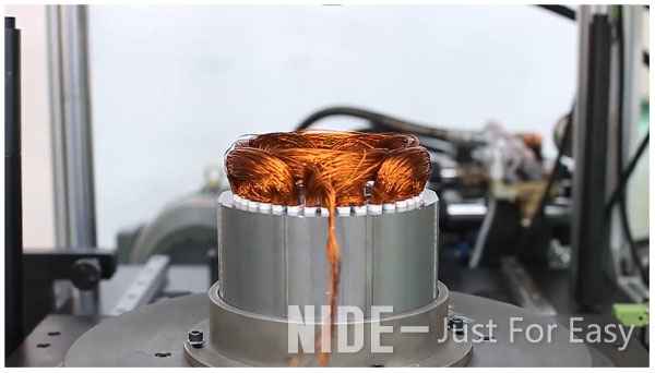 bobina de estator automática del motor que forma la máquina