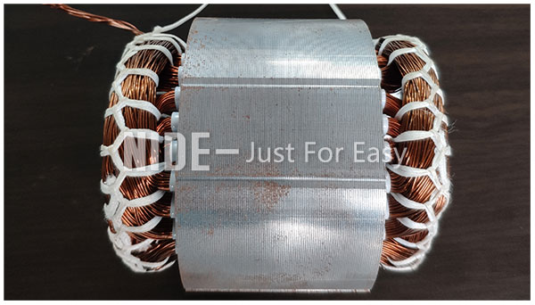 Máquina de cordón semi automática de la bobina de estator del motor de fan eléctrica, máquina de cordón de enrrollamiento del estator para el motor manufacturing-3