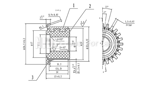 Tipo conmutador de la canalización vertical del arrancador de los segmentos del conmutador 32 del motor de la CA DC para la herramienta eléctrica armature-92