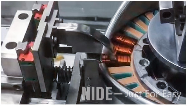 máquina de bobina del estator del motor de la rueda