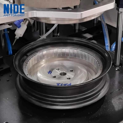Línea de ensamblaje automática del motor del eje de la rueda, del estator y del rotor
