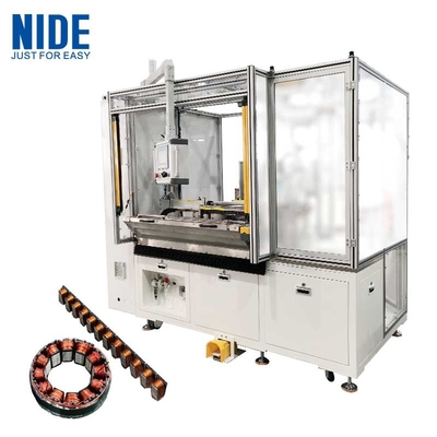 Máquina automática de enrollamiento de bobinas de estator lineal de tres pines
