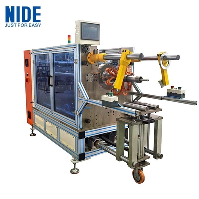 Bobina horizontal del estator que inserta la máquina con modo de alimentación de la cuña
