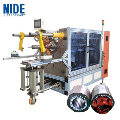 Bobina horizontal del estator que inserta la máquina con modo de alimentación de la cuña