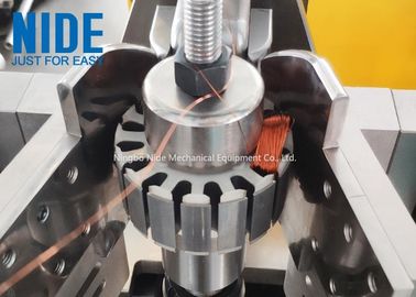 Máquina de enrollamiento de bobina estator externa Motor sin escobillas con estaciones dobles