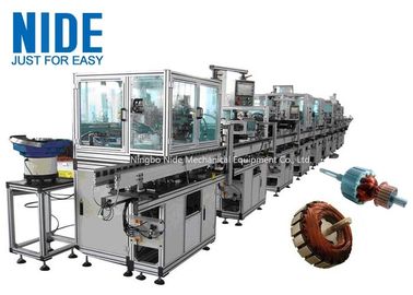 Cadena de producción del motor eléctrico RAL9010 máquina de bobina auto de la armadura
