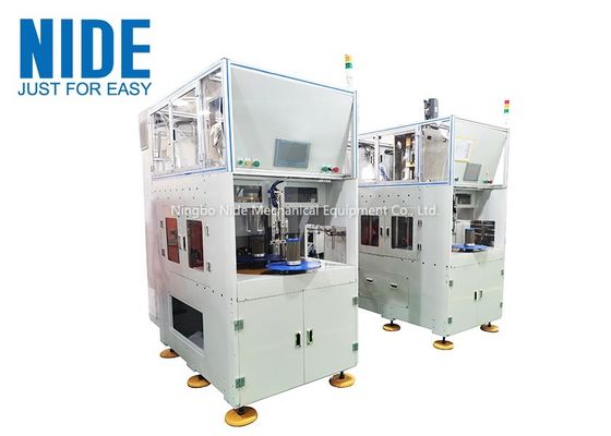 Máquina de bobina automática de bobina de estator de dos estaciones en planta de fabricación de la producción del estator