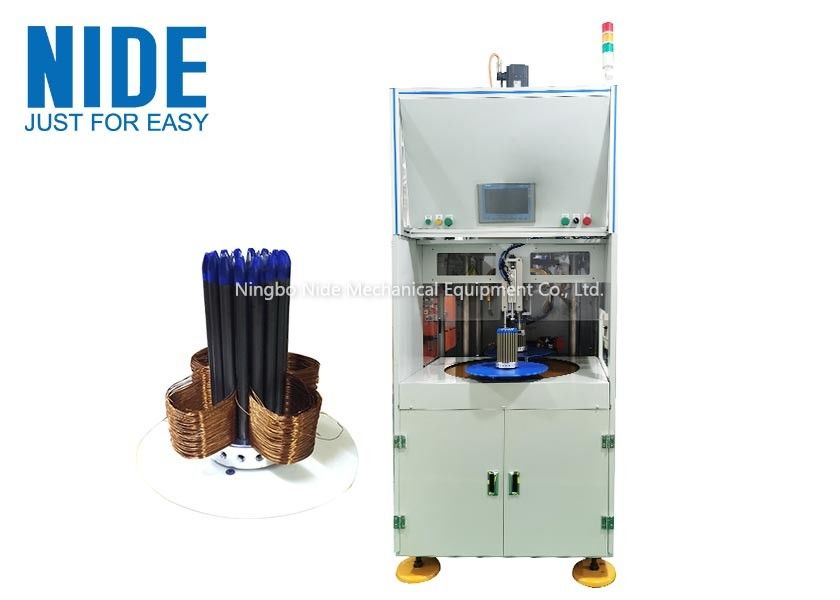 Máquina de bobina automática de bobina de estator de dos estaciones en planta de fabricación de la producción del estator